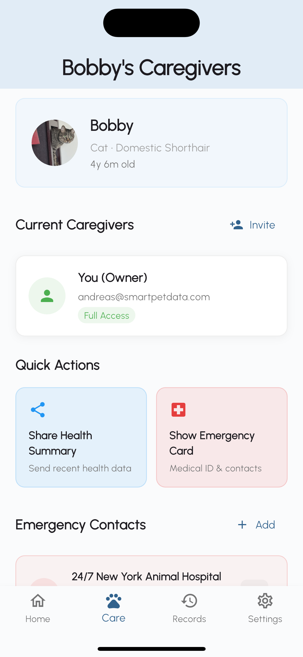 Share with caregivers